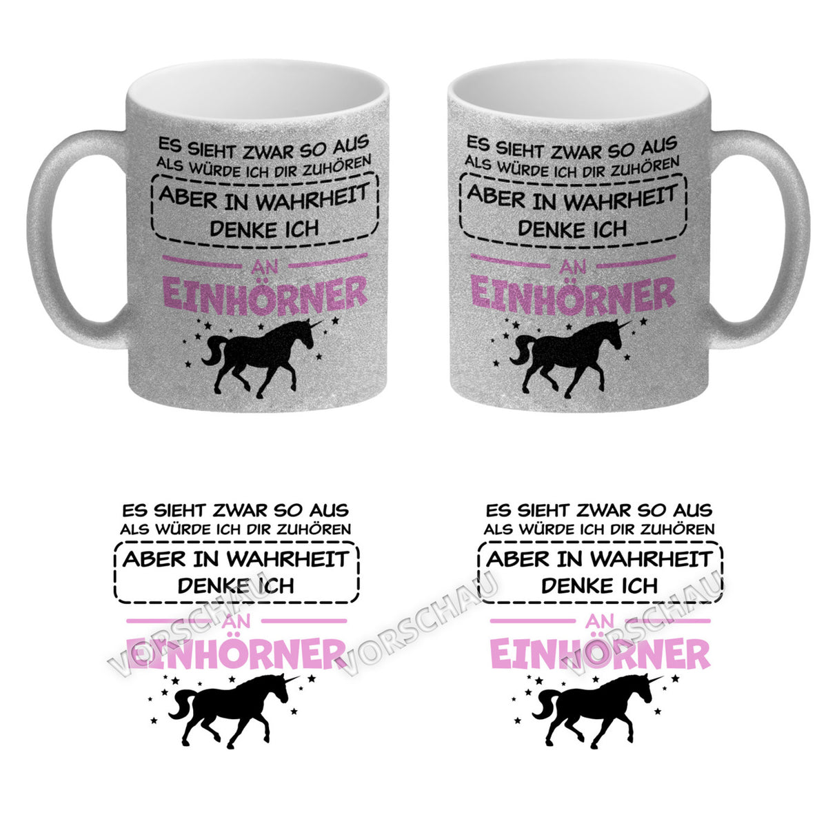 In Wahrheit denke ich an Alpakas Kaffeebecher