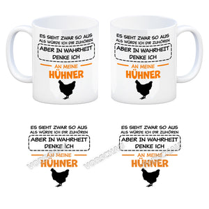 In Wahrheit denke ich an Alpakas Kaffeebecher