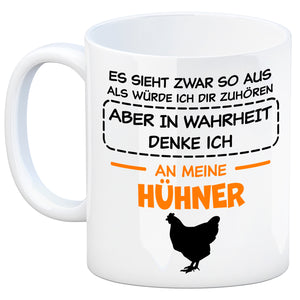 In Wahrheit denke ich an Alpakas Kaffeebecher