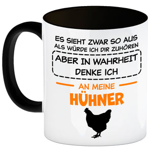 In Wahrheit denke ich an Alpakas Kaffeebecher