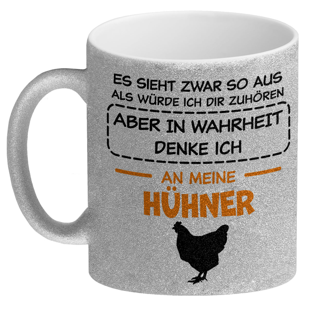 In Wahrheit denke ich an Alpakas Kaffeebecher