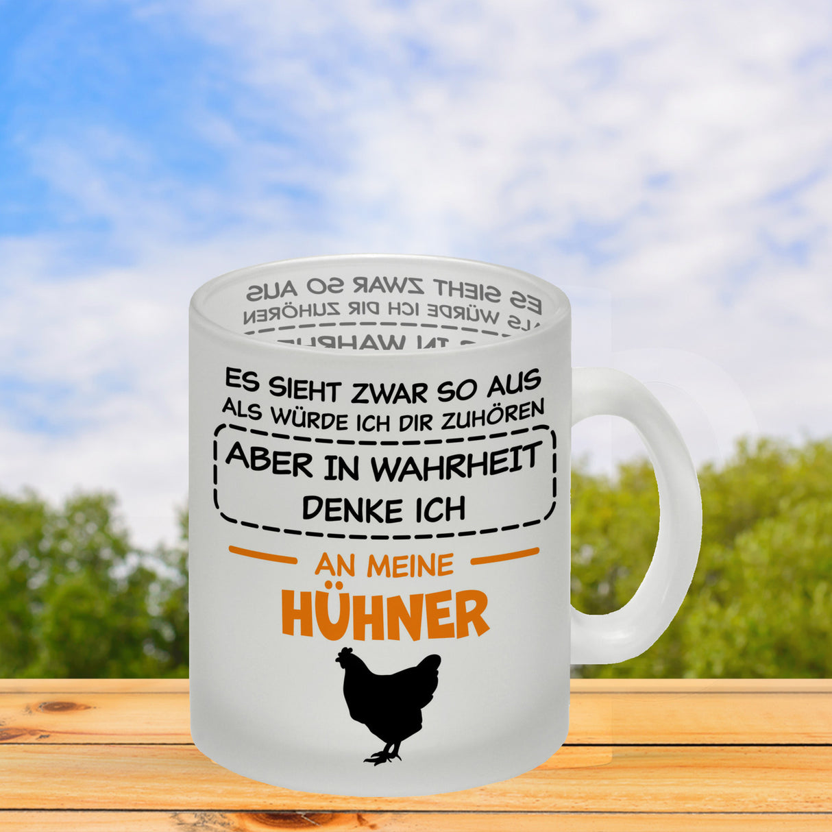 In Wahrheit denke ich an Alpakas Kaffeebecher
