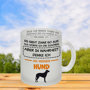In Wahrheit denke ich an Alpakas Kaffeebecher