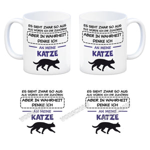 In Wahrheit denke ich an Alpakas Kaffeebecher