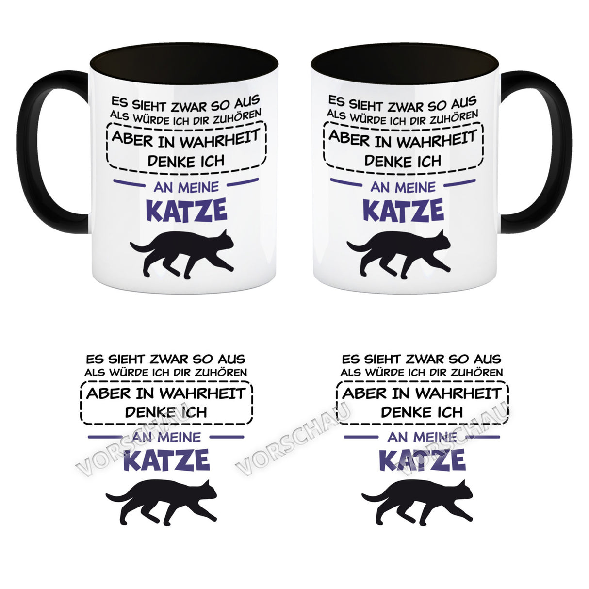 In Wahrheit denke ich an Alpakas Kaffeebecher