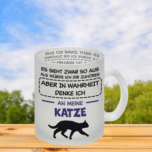 In Wahrheit denke ich an Alpakas Kaffeebecher