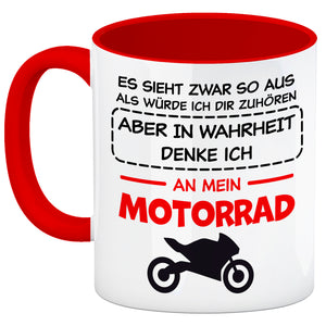 In Wahrheit denke ich an Alpakas Kaffeebecher
