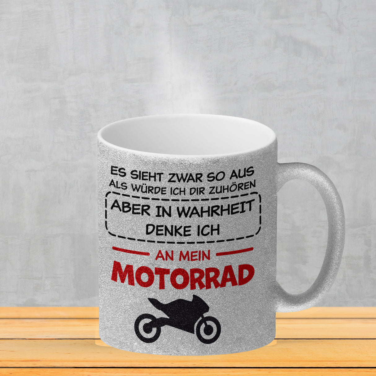 In Wahrheit denke ich an Alpakas Kaffeebecher