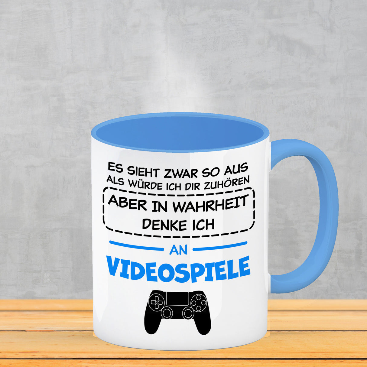In Wahrheit denke ich an Alpakas Kaffeebecher