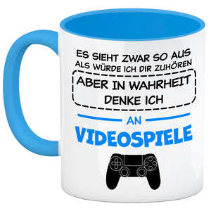 In Wahrheit denke ich an Alpakas Kaffeebecher