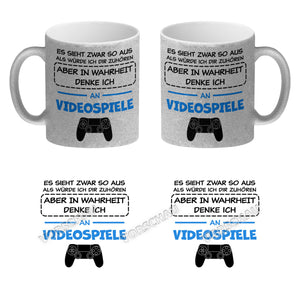 In Wahrheit denke ich an Alpakas Kaffeebecher