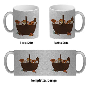 Herbst Kaffeebecher mit Pilz-Motiv