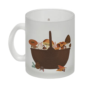 Herbst Kaffeebecher mit Pilz-Motiv