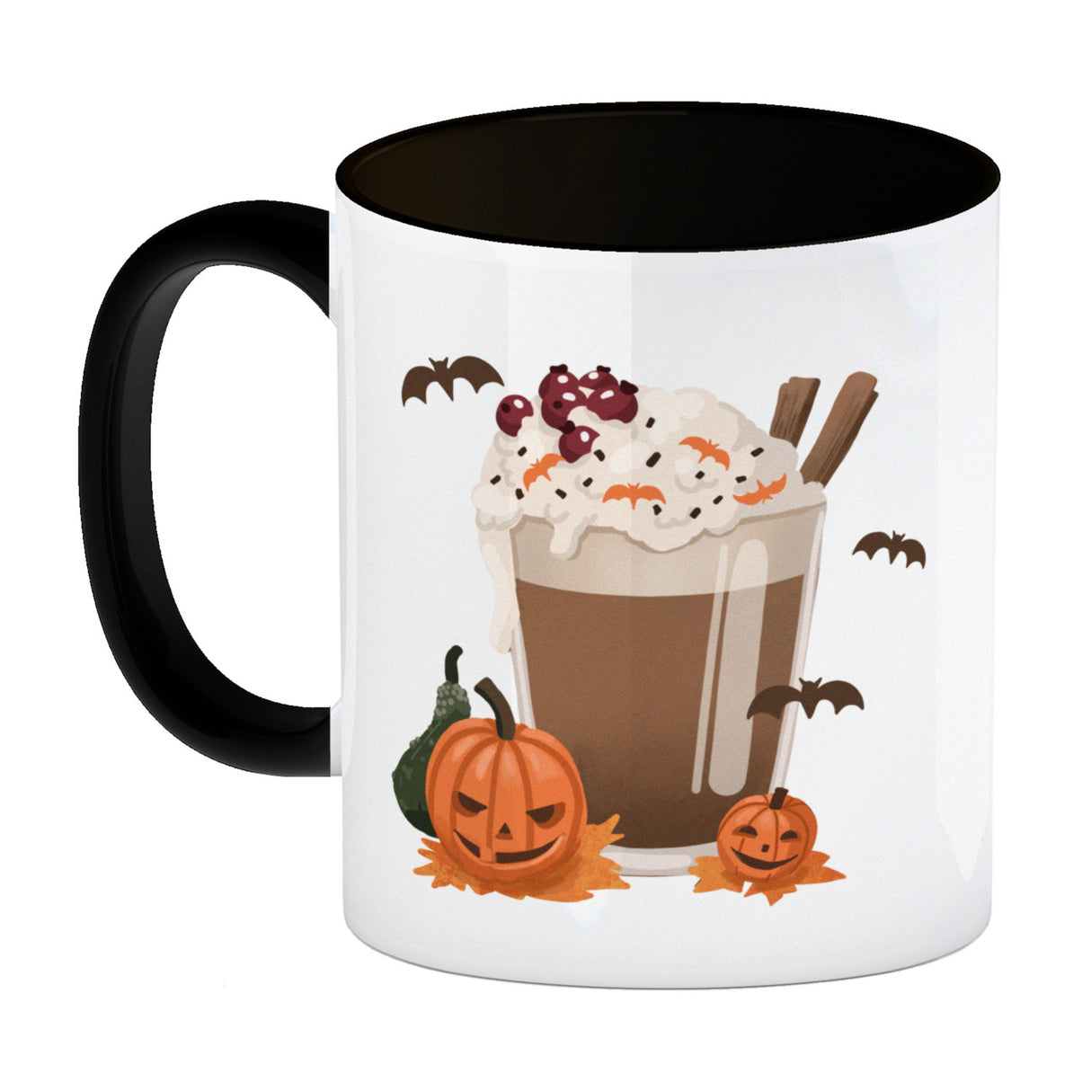 Pumpkin Spice Latte Kaffeebecher für Halloween