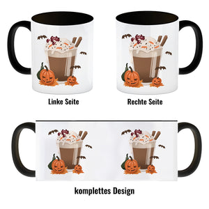 Pumpkin Spice Latte Kaffeebecher für Halloween