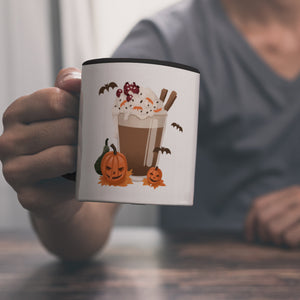 Pumpkin Spice Latte Kaffeebecher für Halloween