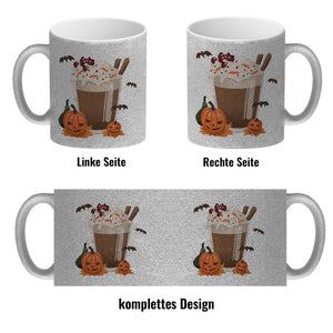 Pumpkin Spice Latte Kaffeebecher für Halloween