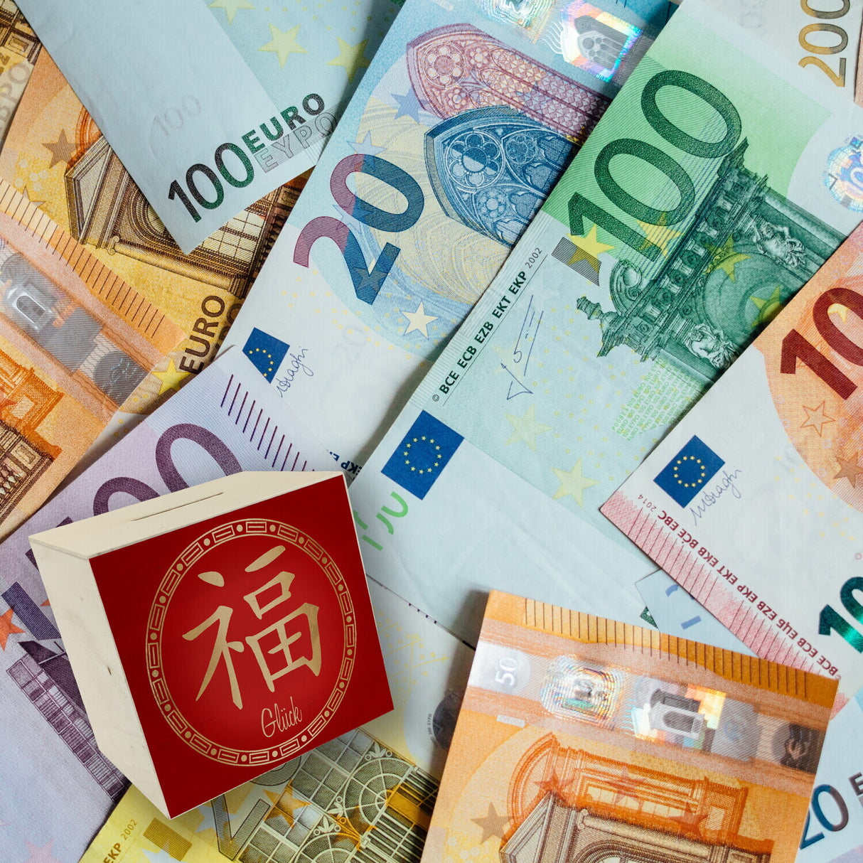 Chinesisches Zeichen für Glück Spardose
