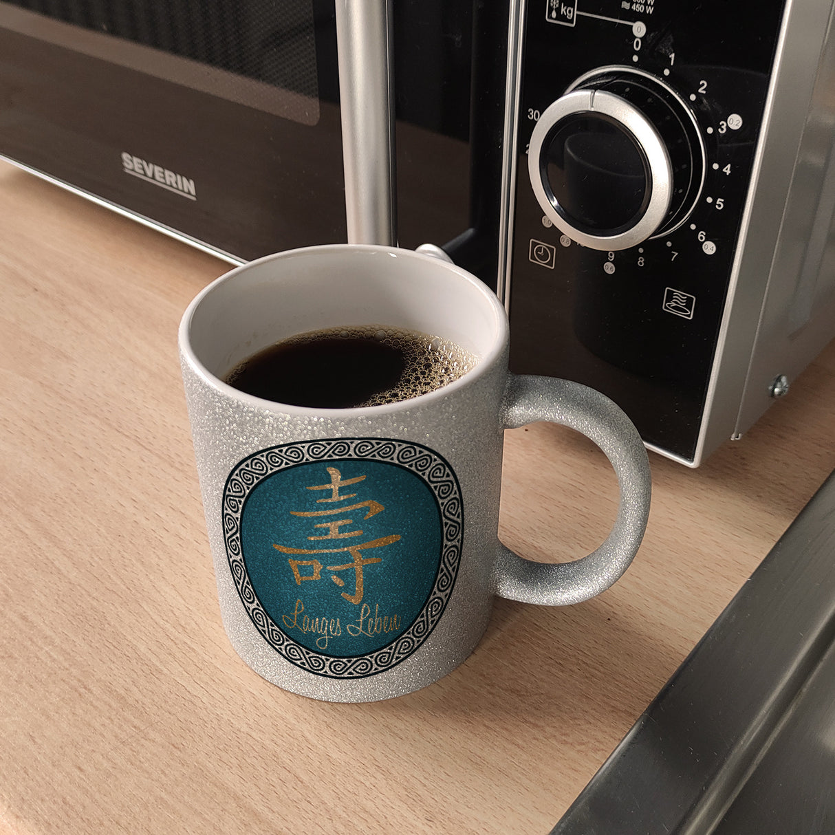 Chinesisches Zeichen für langes Leben Kaffeebecher