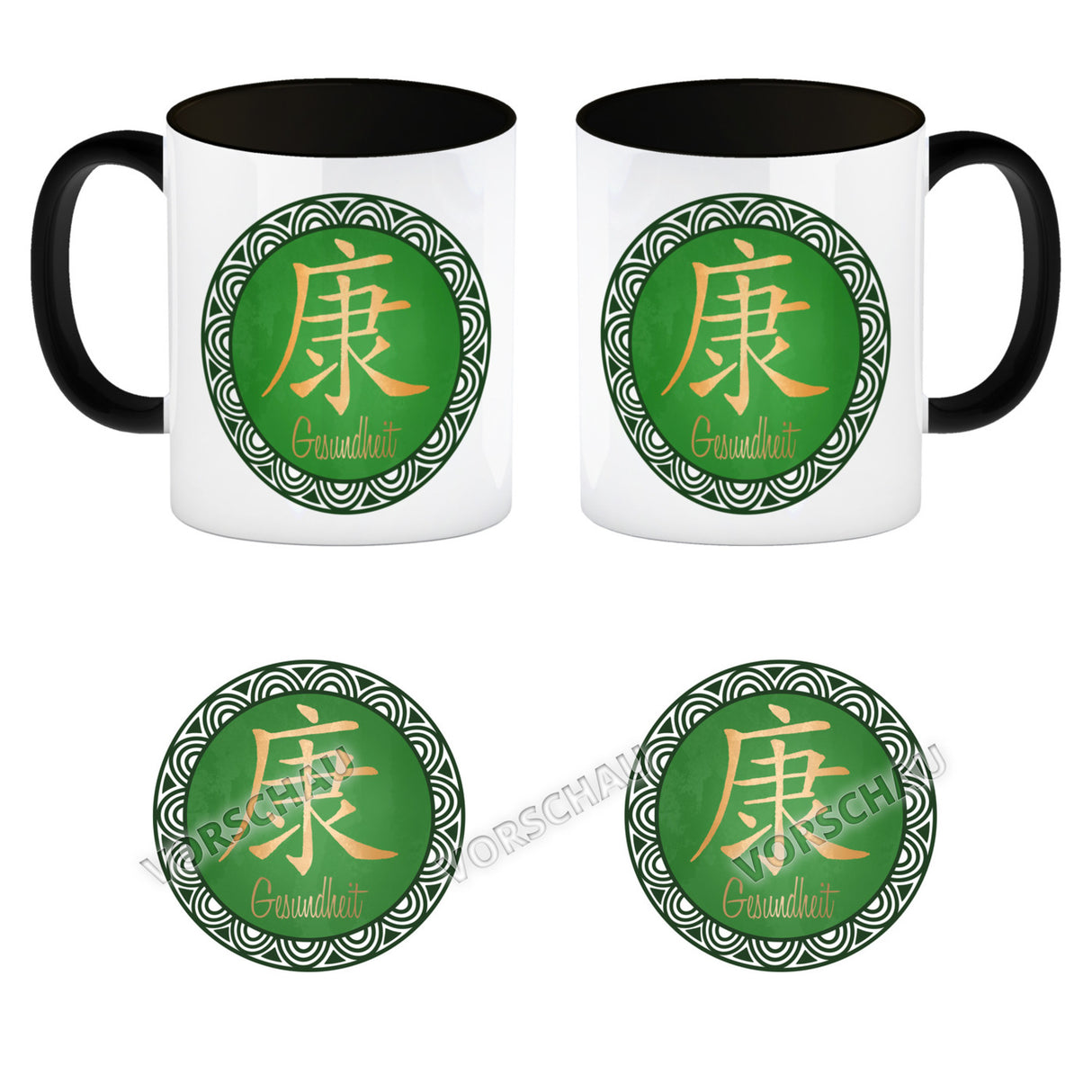 Chinesisches Zeichen für langes Leben Kaffeebecher