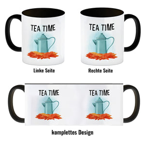 Tea Time Teekanne Kaffeebecher für den Herbst