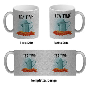 Tea Time Teekanne Kaffeebecher für den Herbst