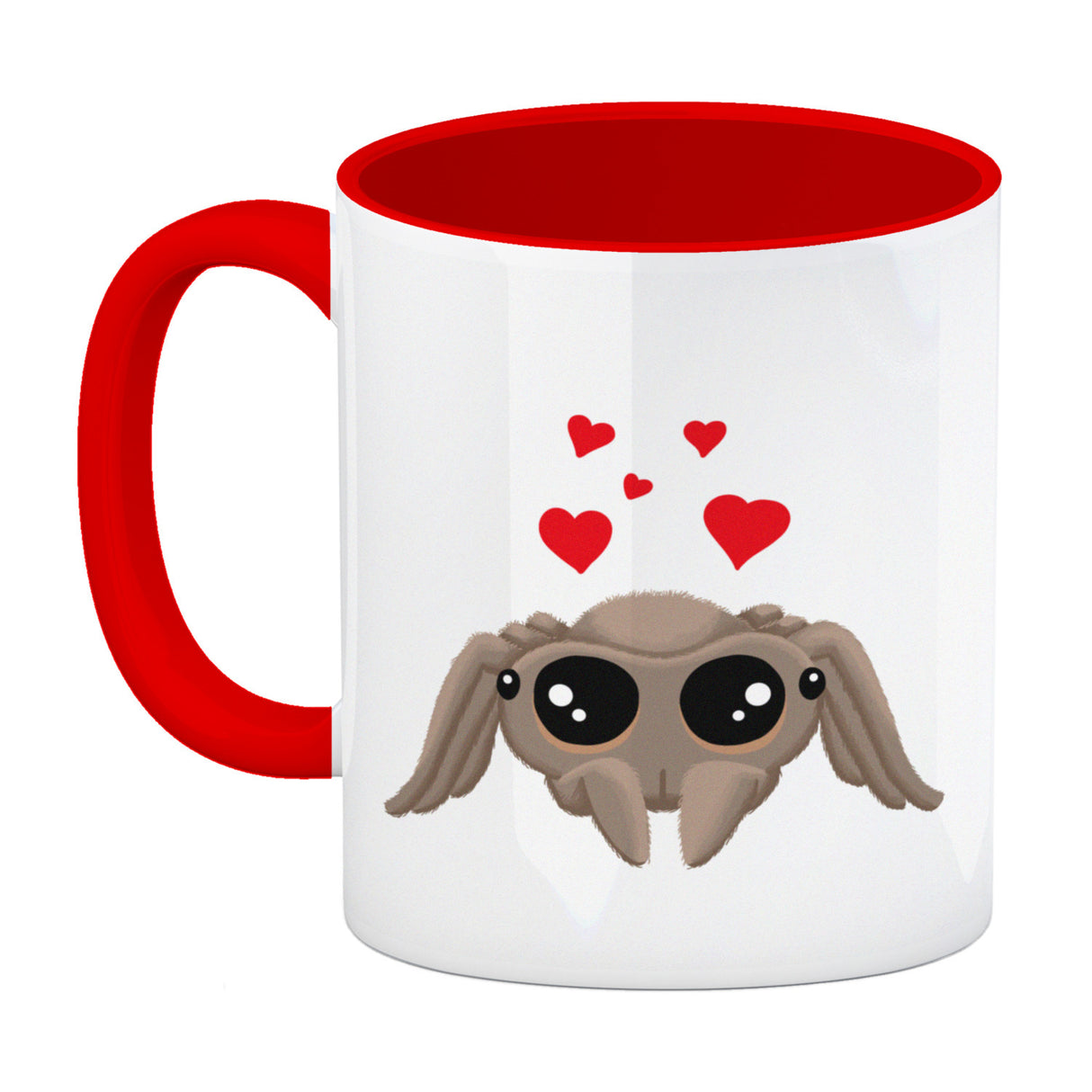 Niedliche Nosferatu Spinne Kaffeebecher mit Herzen
