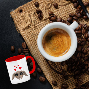 Niedliche Nosferatu Spinne Kaffeebecher mit Herzen
