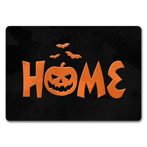 Home Fußmatte für Halloween mit Kürbis