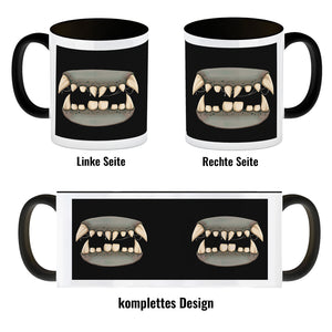 Zombiegebiss Horror Kaffeebecher für Halloween