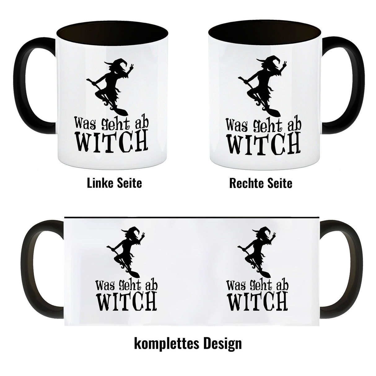 Was geht ab Witch Kaffeebecher mit Hexe