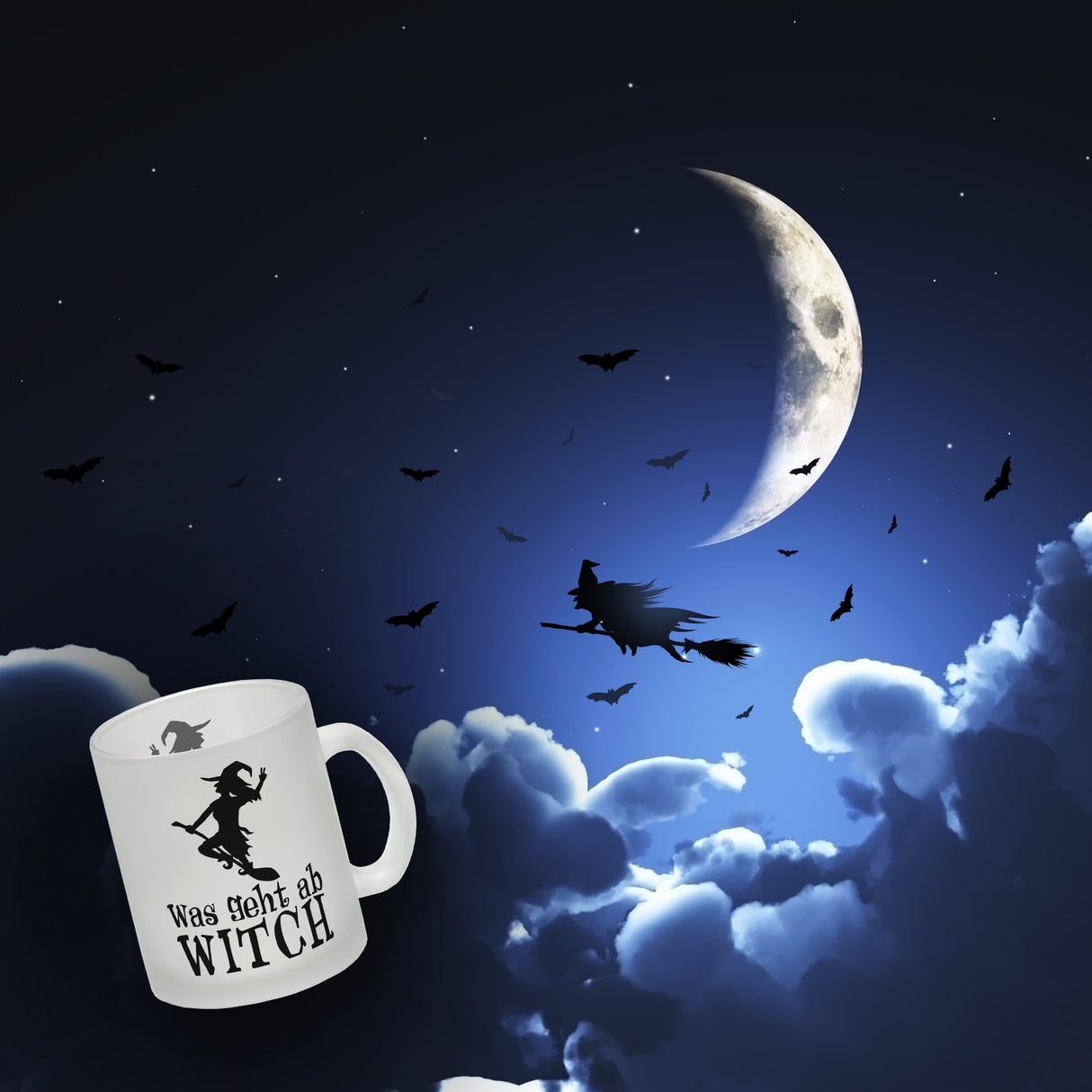 Was geht ab Witch Kaffeebecher mit Hexe