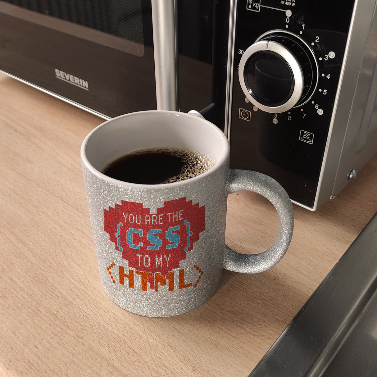 You are the CSS to my HTML Kaffeebecher für Webentwickler