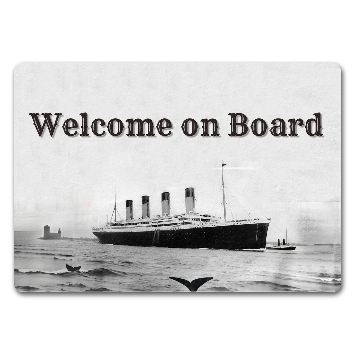 Welcome on Board Fußmatte in 35x50 cm mit Titanic-Motiv