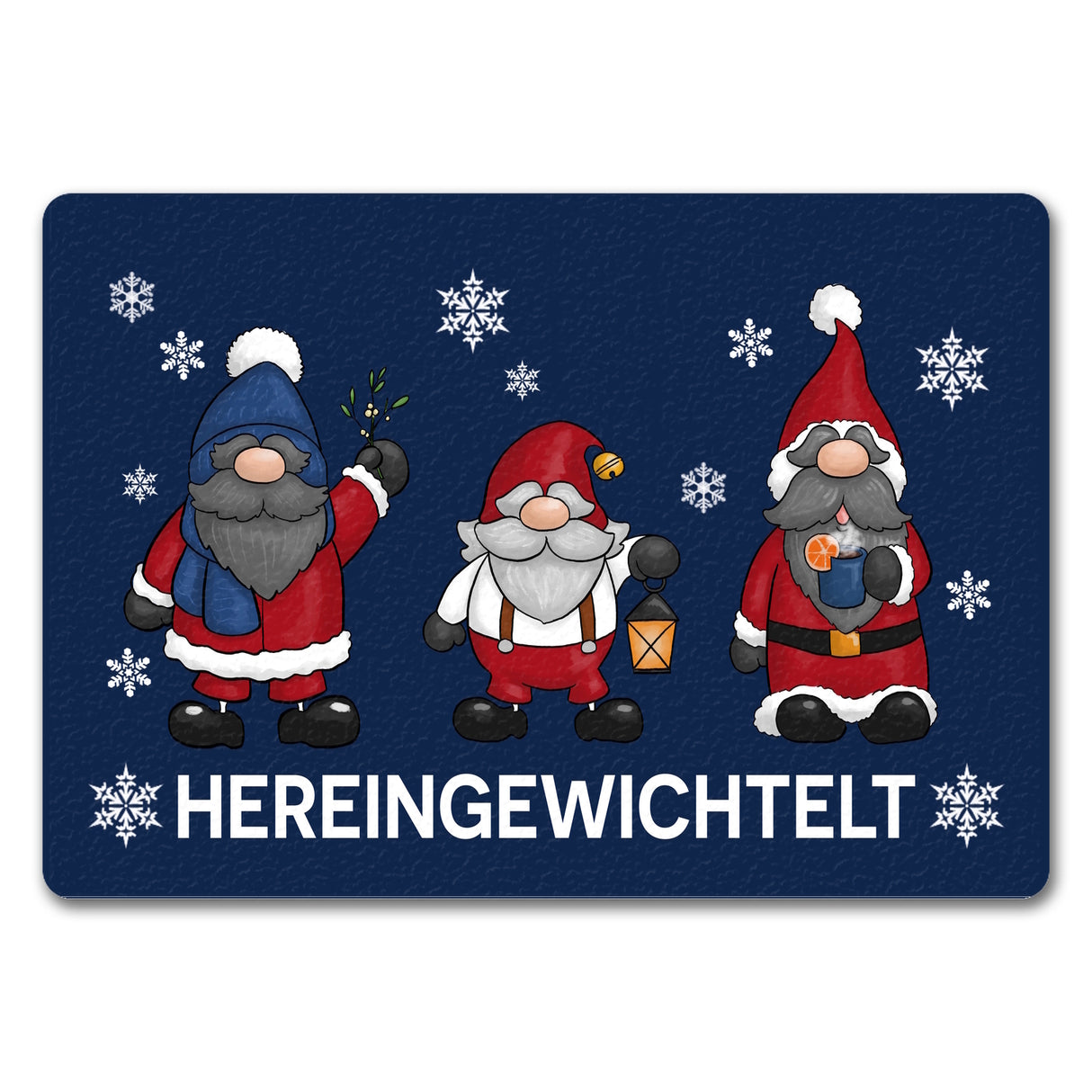 Hereingewichtelt Weihnachtswichtel Fußmatte