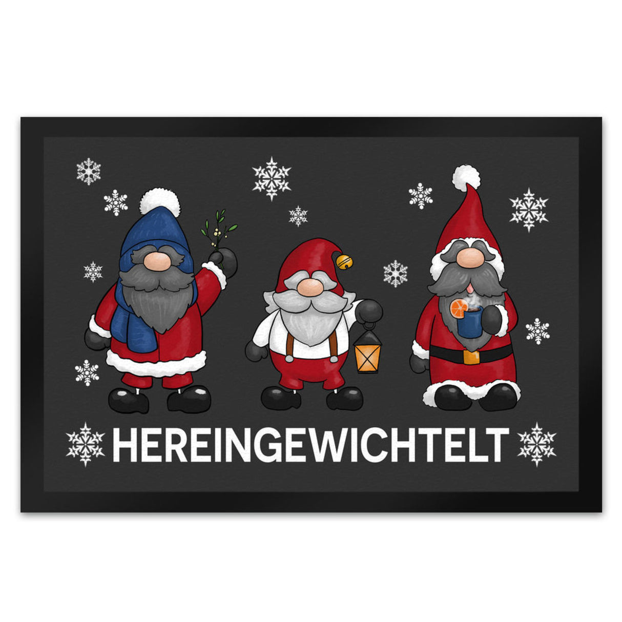 Hereingewichtelt Weihnachtswichtel Fußmatte
