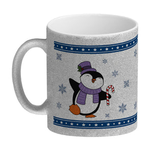 Tanzender Winter Pinguin Weihnachten Kaffeebecher