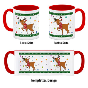 Süßes Weihnachtsrentier Weihnachten Kaffeebecher