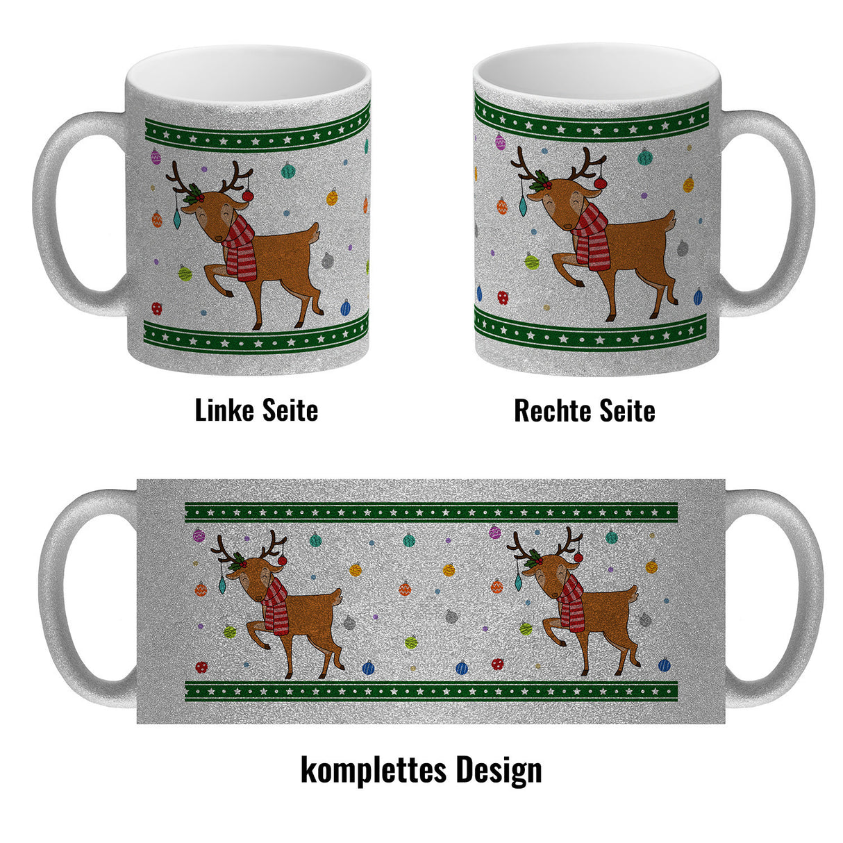 Süßes Weihnachtsrentier Weihnachten Kaffeebecher
