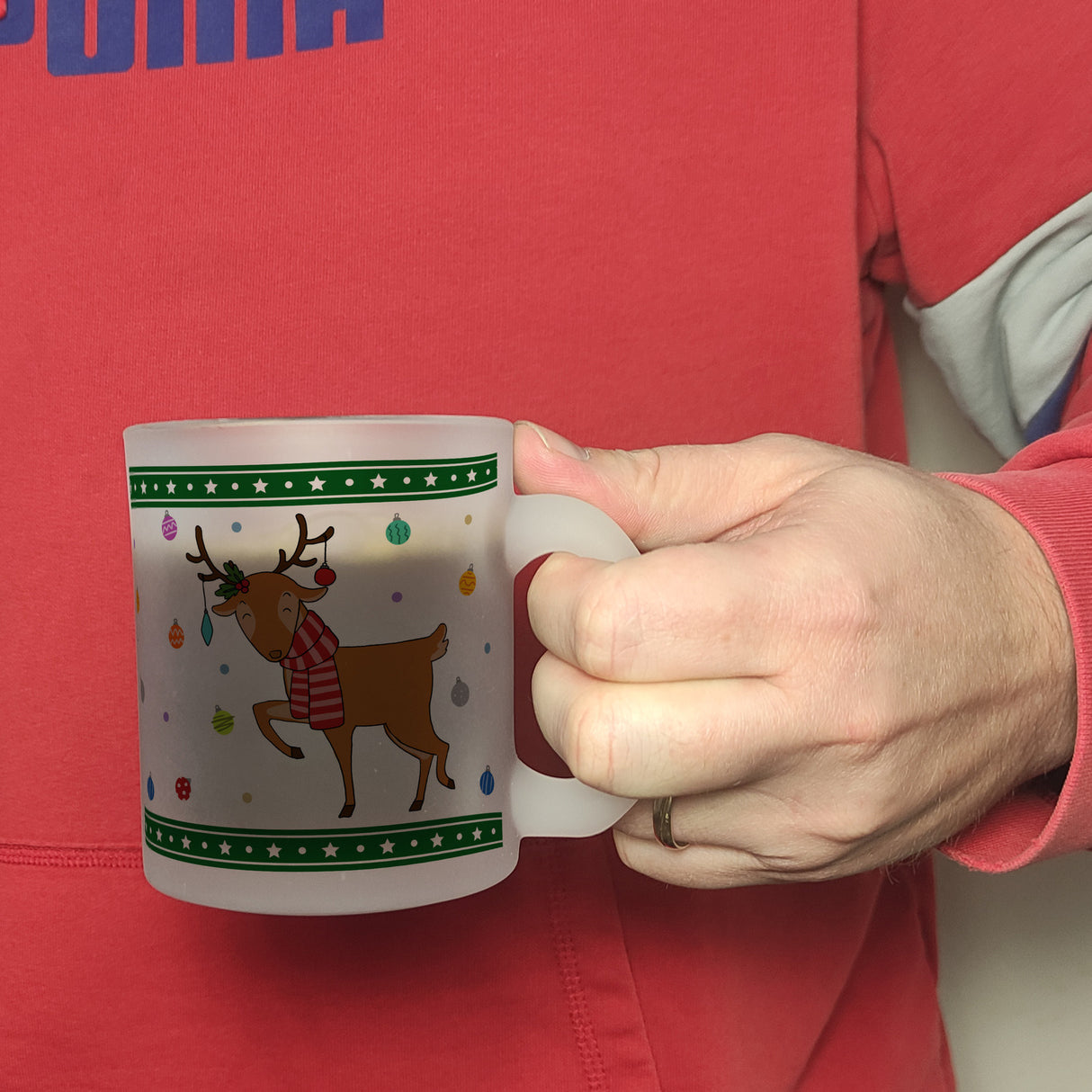 Süßes Weihnachtsrentier Weihnachten Kaffeebecher