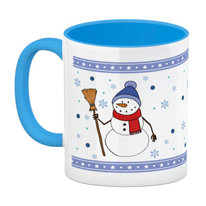 Süßer Schneemann Weihnachten Kaffeebecher
