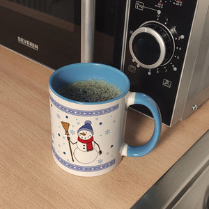 Süßer Schneemann Weihnachten Kaffeebecher