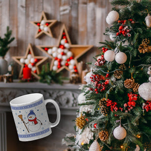 Süßer Schneemann Weihnachten Kaffeebecher