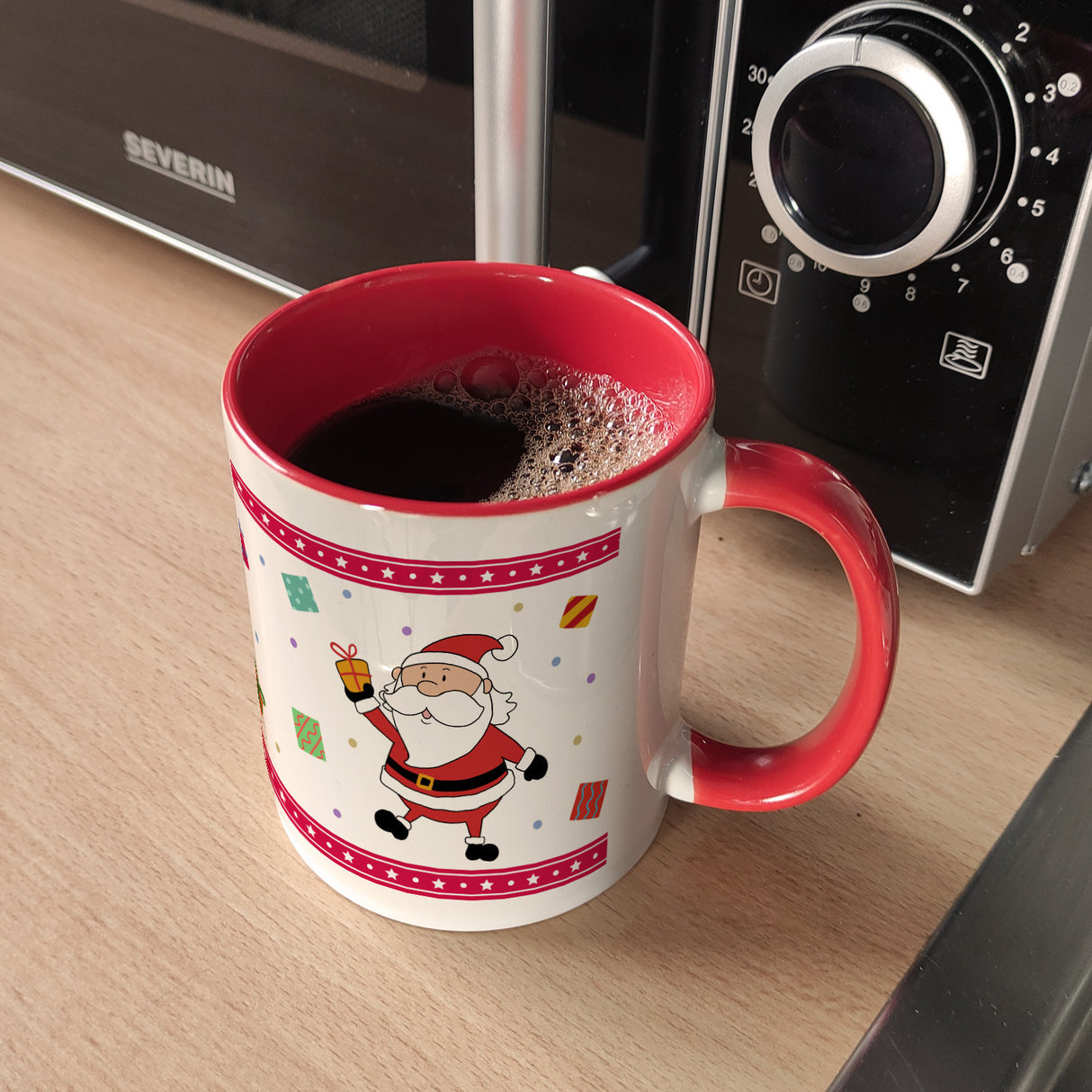 Weihnachtsmann Weihnachten Kaffeebecher