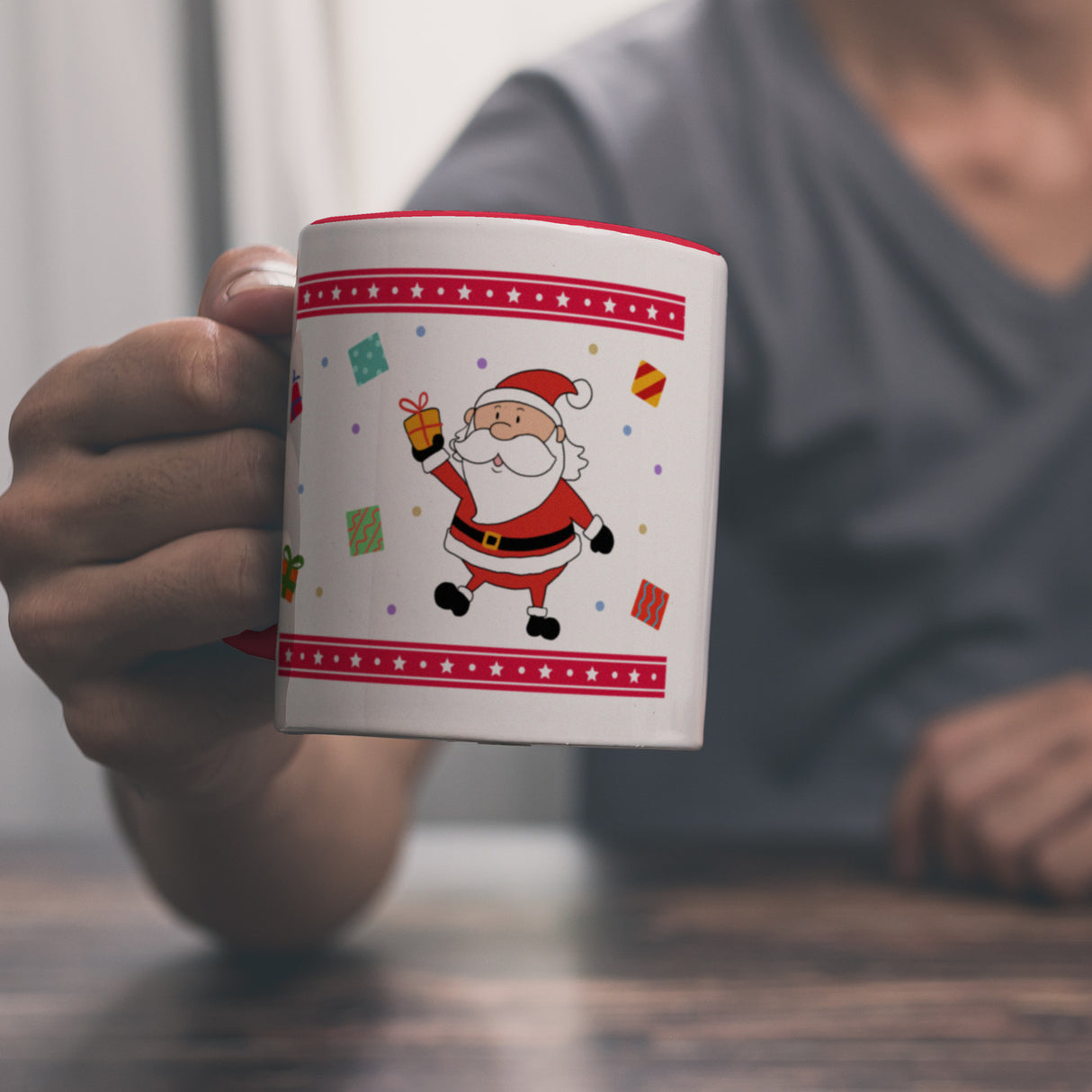 Weihnachtsmann Weihnachten Kaffeebecher