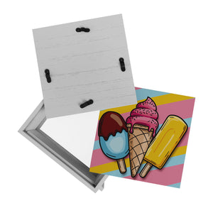 Eiscreme Spardose mit verschiedenen leckeren Sorten