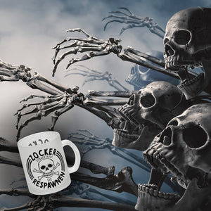 Zocker sterben nicht sie respawnen Totenkopf Kaffeebecher