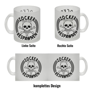 Zocker sterben nicht sie respawnen Totenkopf Kaffeebecher