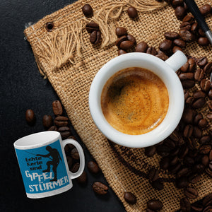 Echte Kerle sind Gipfelstürmer Kaffeebecher für Kletterer