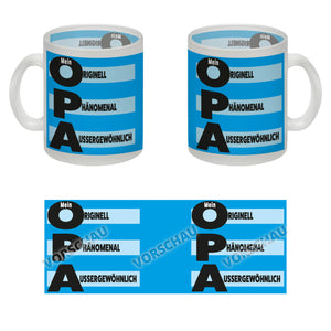 Mein Opa - Originell Phänomenal Außergewöhnlich Kaffeebecher